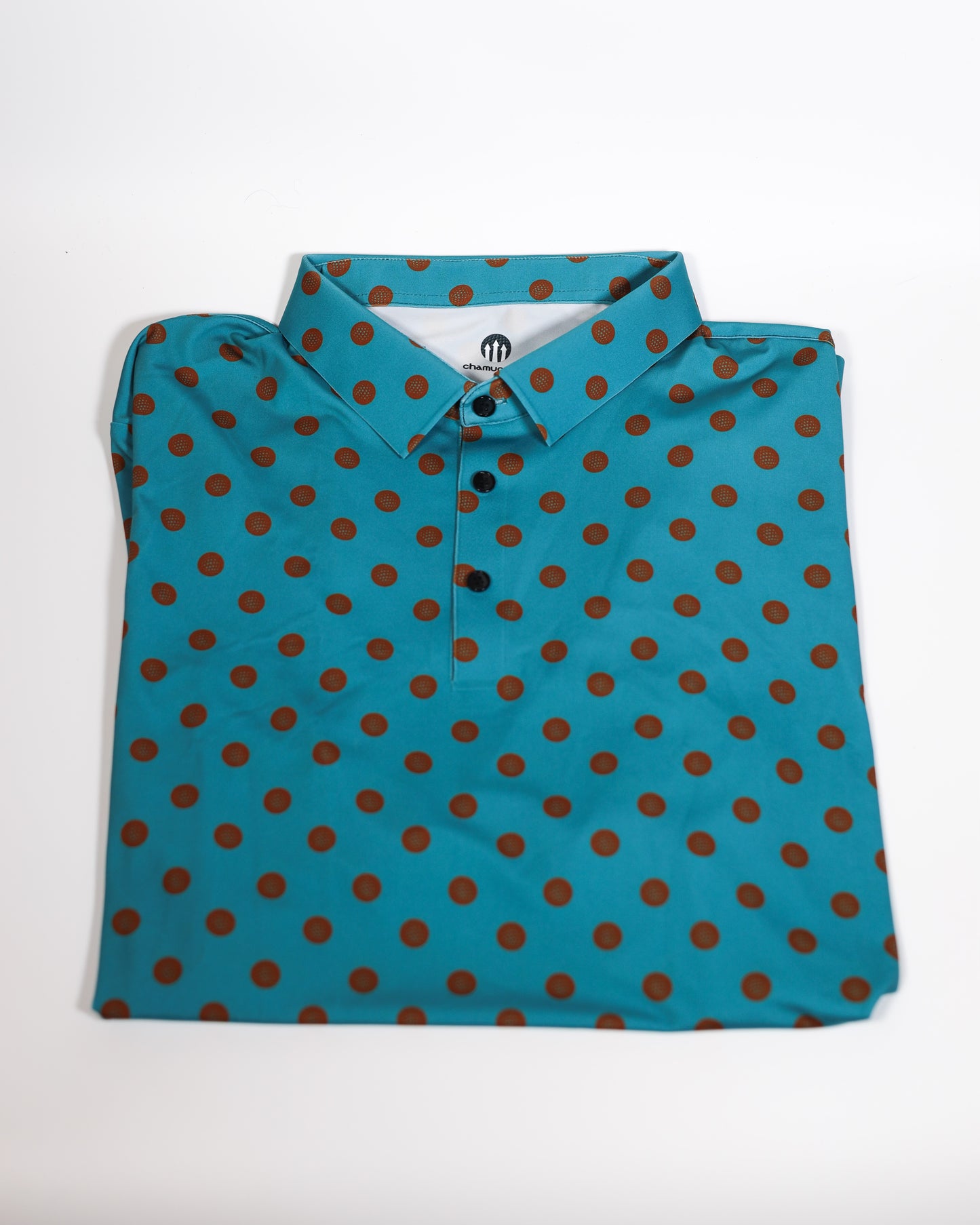 Men's Polka Dot Teal & Burnt Orange