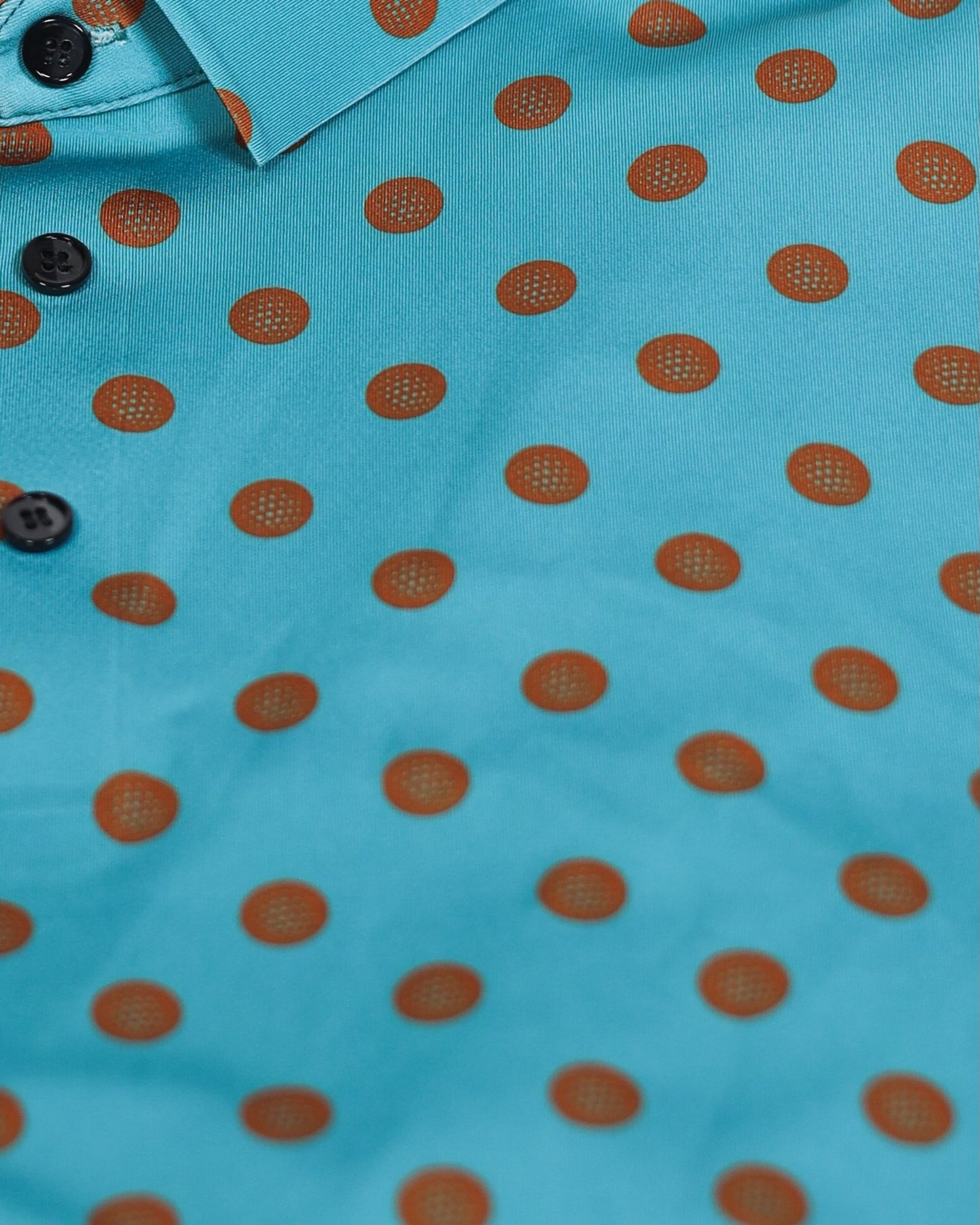 Men's Polka Dot Teal & Burnt Orange