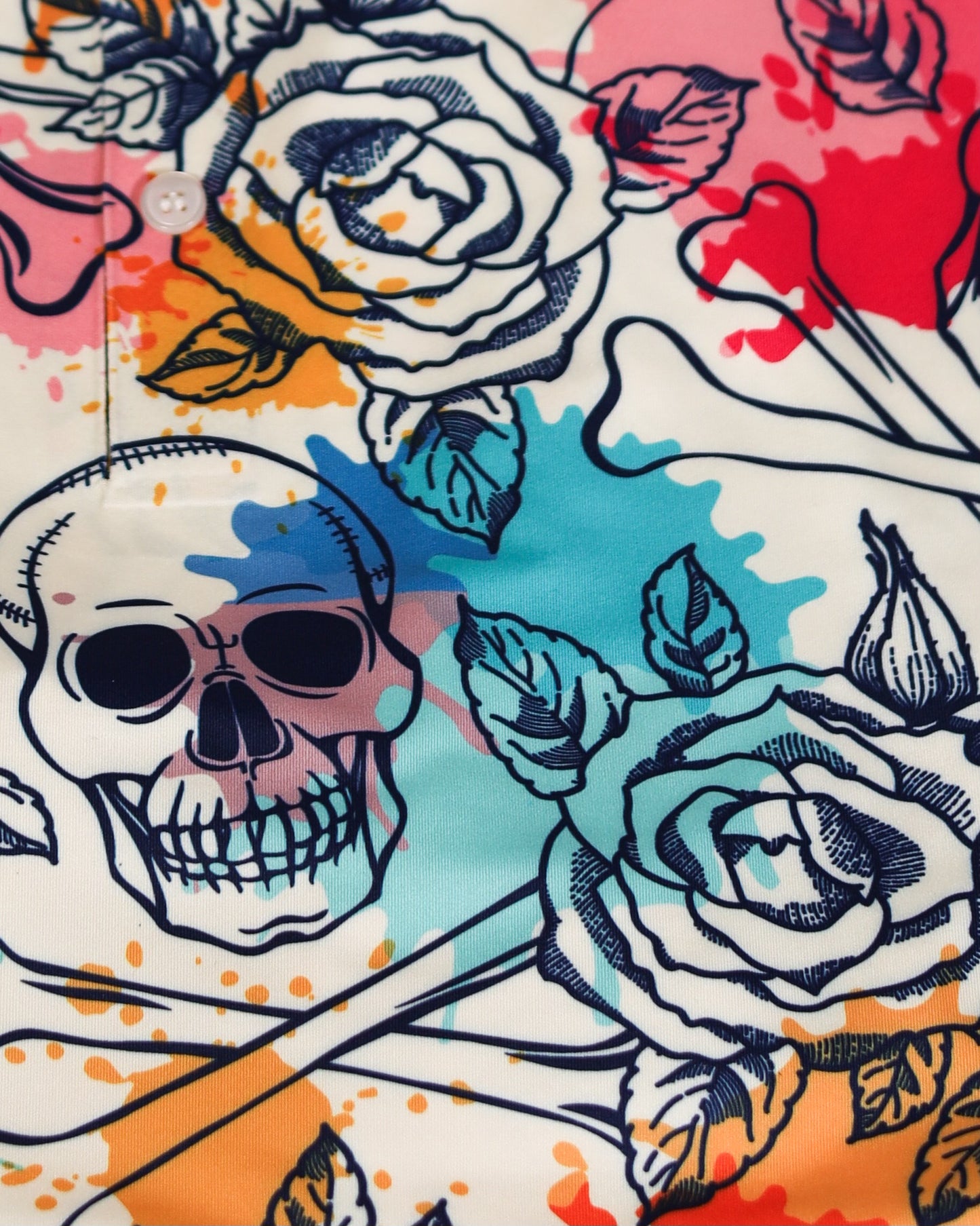 Dia De Los Muertos Golf Polo