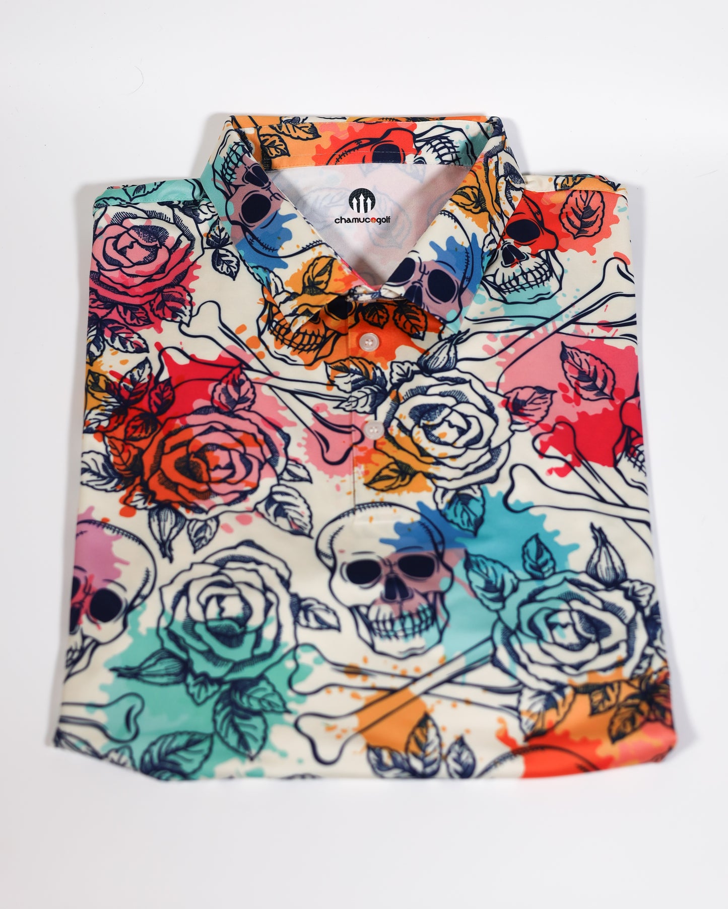 Dia De Los Muertos Golf Polo