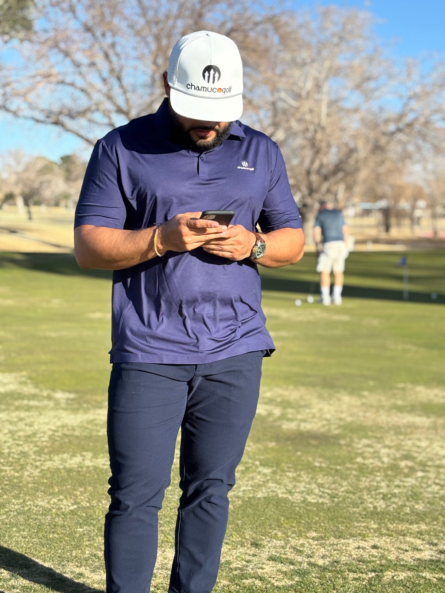 Chamuco Golf Navy Blue Polo