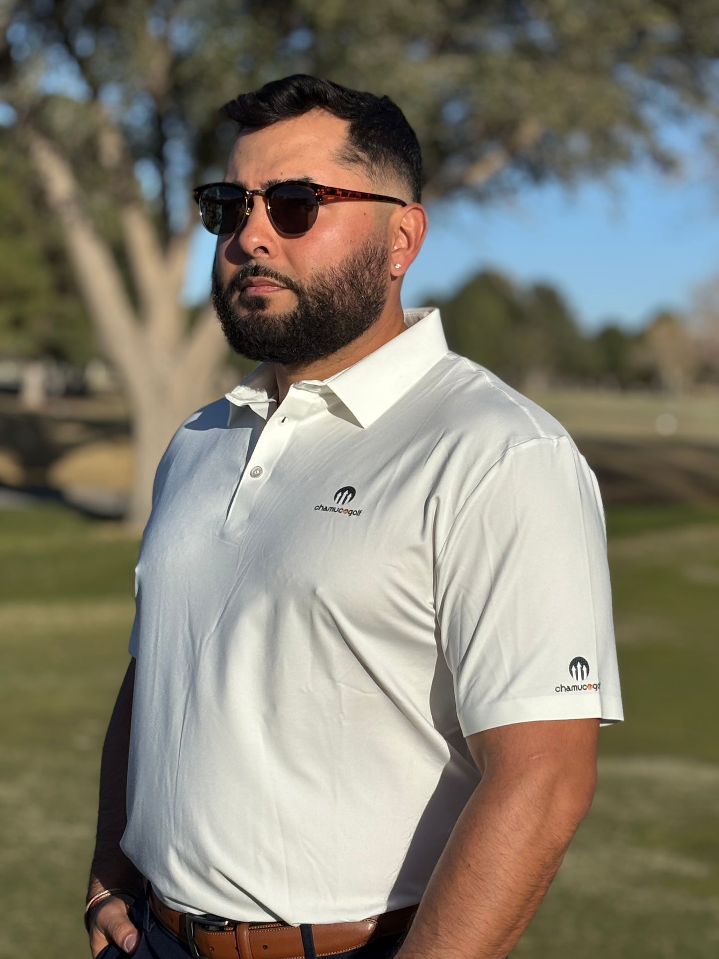 Chamuco Golf White Polo
