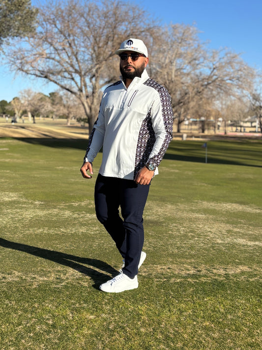 Chamuco Golf Quarter Zip Dry-Lite Pullover White
